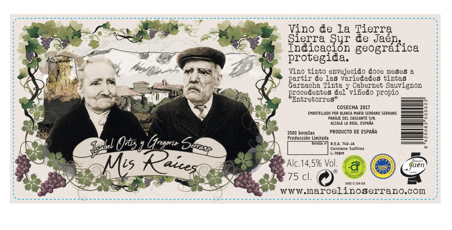 Marcelino Serrano Gran Reserva "Mis Raíces" Ecológico