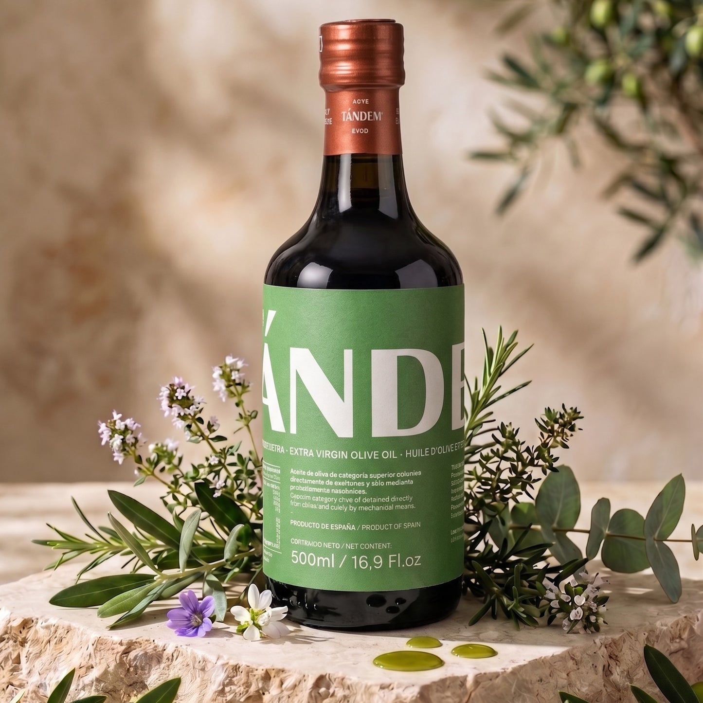 Tándem Picual Ecológico Reserva Familiar 500ml