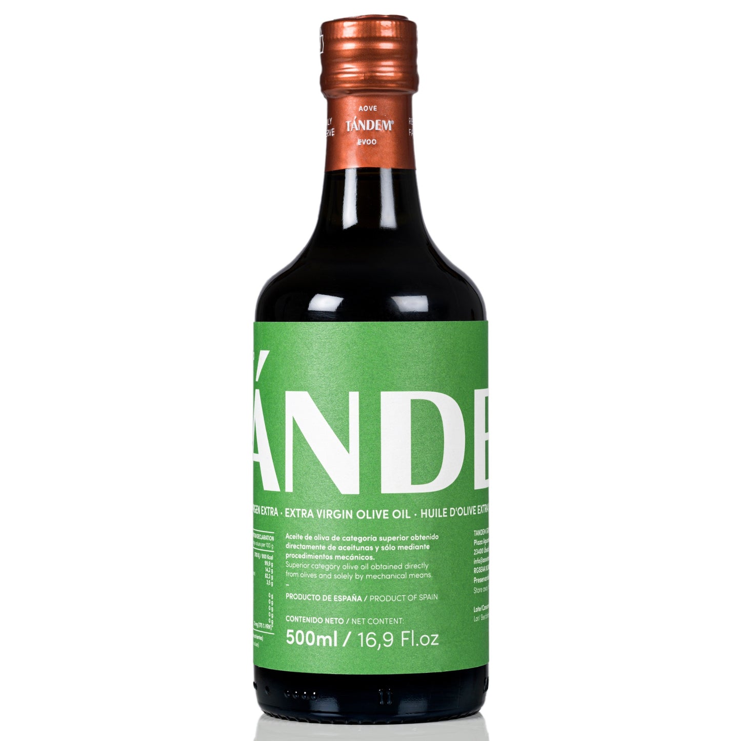 Tándem Picual Ecológico Reserva Familiar 500ml