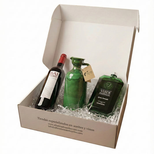 Pack Caja Regalo Alfarería de Aceite y Vino